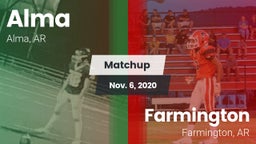 Matchup: Alma vs. Farmington  2020