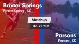 Matchup: Baxter Springs vs. Parsons  2016