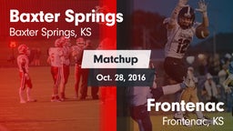 Matchup: Baxter Springs vs. Frontenac  2016