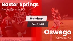 Matchup: Baxter Springs vs. Oswego  2017