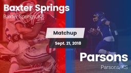 Matchup: Baxter Springs vs. Parsons  2018