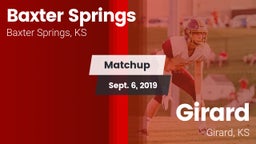 Matchup: Baxter Springs vs. Girard  2019