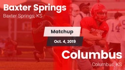 Matchup: Baxter Springs vs. Columbus  2019