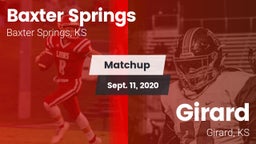 Matchup: Baxter Springs vs. Girard  2020