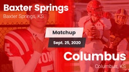 Matchup: Baxter Springs vs. Columbus  2020