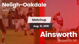 Matchup: Neligh-Oakdale vs. Ainsworth  2018