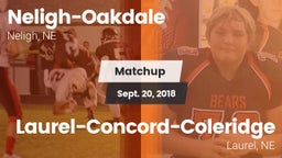 Matchup: Neligh-Oakdale vs. Laurel-Concord-Coleridge  2018