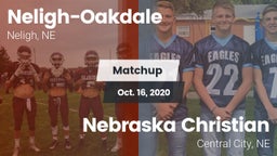 Matchup: Neligh-Oakdale vs. Nebraska Christian  2020