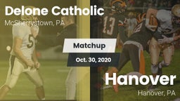 Matchup: Delone Catholic vs. Hanover  2020