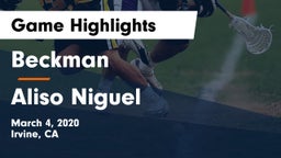 Beckman  vs Aliso Niguel  Game Highlights - March 4, 2020