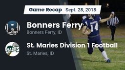 Recap: Bonners Ferry  vs. St. Maries Division 1 Football 2018