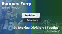 Matchup: Bonners Ferry vs. St. Maries Division 1 Football 2019