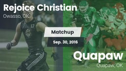 Matchup: Rejoice Christian vs. Quapaw  2016