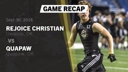 Recap: Rejoice Christian  vs. Quapaw  2016