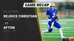 Recap: Rejoice Christian  vs. Afton  2016