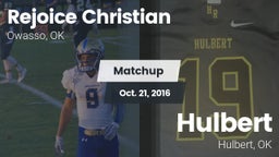 Matchup: Rejoice Christian vs. Hulbert  2016