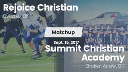 Matchup: Rejoice Christian vs. Summit Christian Academy  2017
