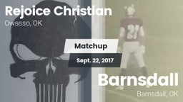 Matchup: Rejoice Christian vs. Barnsdall  2017