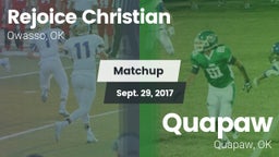 Matchup: Rejoice Christian vs. Quapaw  2017