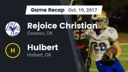 Recap: Rejoice Christian  vs. Hulbert  2017