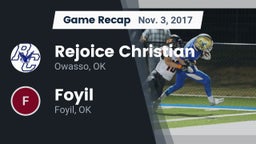 Recap: Rejoice Christian  vs. Foyil  2017