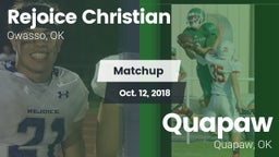Matchup: Rejoice Christian vs. Quapaw  2018
