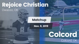 Matchup: Rejoice Christian vs. Colcord  2019