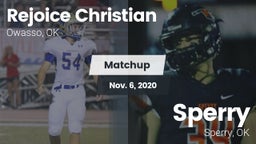Matchup: Rejoice Christian vs. Sperry  2020