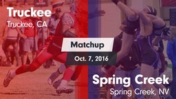 Matchup: Truckee vs. Spring Creek  2016