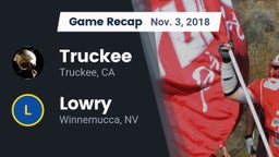 Recap: Truckee  vs. Lowry  2018