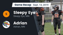 Recap: Sleepy Eye  vs. Adrian  2019