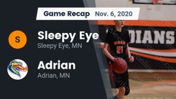 Recap: Sleepy Eye  vs. Adrian  2020