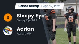 Recap: Sleepy Eye  vs. Adrian  2021