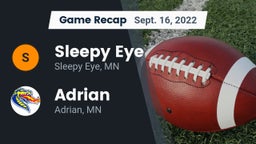 Recap: Sleepy Eye  vs. Adrian  2022