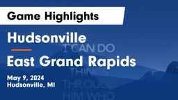 Hudsonville  vs East Grand Rapids  Game Highlights - May 9, 2024