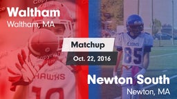 Matchup: Waltham  vs. Newton South  2016