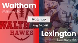 Matchup: Waltham  vs. Lexington  2017