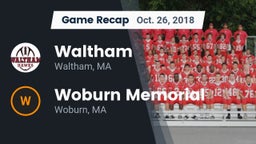 Recap: Waltham  vs. Woburn Memorial  2018