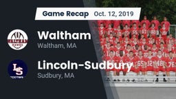 Recap: Waltham  vs. Lincoln-Sudbury  2019