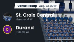 Recap: St. Croix Central  vs. Durand  2019