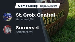 Recap: St. Croix Central  vs. Somerset  2019