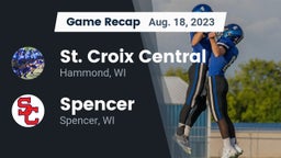 Recap: St. Croix Central  vs. Spencer  2023