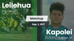 Matchup: Leilehua vs. Kapolei  2017