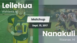 Matchup: Leilehua vs. Nanakuli  2017