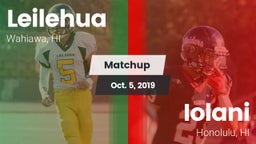 Matchup: Leilehua vs. Iolani  2019