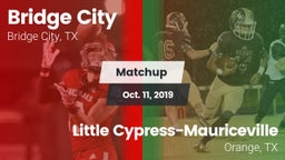 Matchup: Bridge City vs. Little Cypress-Mauriceville  2019