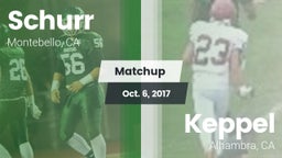 Matchup: Schurr vs. Keppel  2017