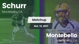 Matchup: Schurr vs. Montebello  2017