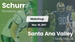 Matchup: Schurr vs. Santa Ana Valley  2017