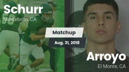 Matchup: Schurr vs. Arroyo  2018